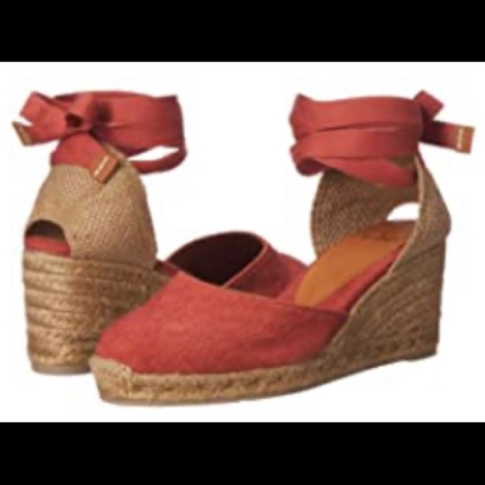 NEW Castañer Carina 60mm Espadrilles - Terracotta
